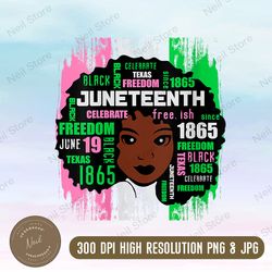 Juneteenth Afro Woman Png, Juneteenth Black Woman Fashion Girl Png, Sublimation Design Download, Juneteenth Png