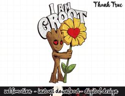 Marvel Guardians I AM GROOT Daisy Flower Valentine s png, sublimation