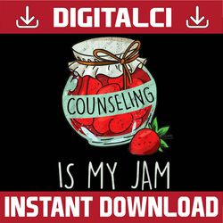 Counseling Is My Jam Rainbow Boho Leopard Back To School PNG File Sublimation