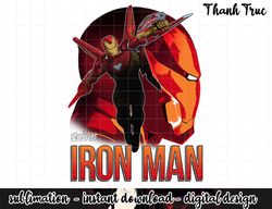 Marvel Infinity War Iron Man Profile Graphic png, sublimation