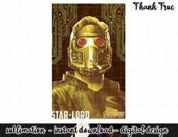 Marvel Infinity War Star-Lord Gold Plated Interface png, sublimation