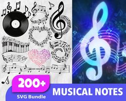 200 Musical Notes Bundle, Trending Svg, Musical Notes