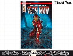 Marvel Iron Man Shock Legacy Comic Cover Graphic png, sublimation