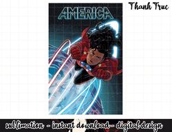 Marvel Miss America Soaring Through Space Comic png, sublimation