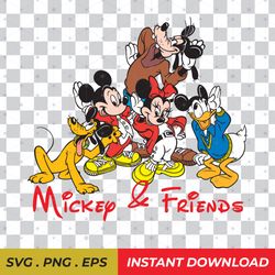 Mickey and Friends SVG, EPS, PNG instant download