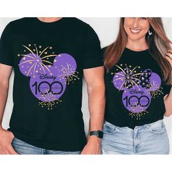 Disney Couples Mickey & Minnie Mouse 100 Years Of Wonder Shirt, Magic Kingdom WDW Unisex T-shirt Family Birthday Gift Ad