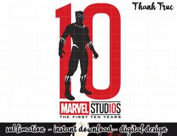 Marvel Studios 10 Years Black Panther Graphic png, sublimation