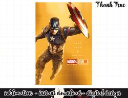 Marvel Studios 10 Years Captain Poster Graphic png, sublimation