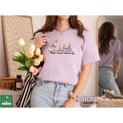 Comfort Colors Classic Winnie the Pooh Quote Shirt, Today Is My New Favorite Day, Pooh and Friends, Pooh Bear Tee, Disne