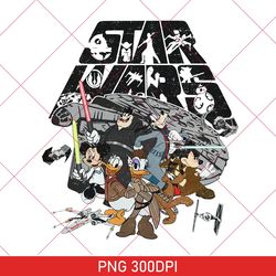 Retro Disney Star War Mickey And Friends PNG, Disney Star War PNG, Galaxy Edge, Disneyworld PNG, Disney Family PNG 2023