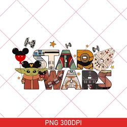 Vintage Star Wars Baby Yoda PNG, Disney Star Wars PNG, Star Wars Fan PNG, Galaxy's Edge PNG, Star Wars Grogu PNG 300DPI