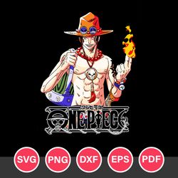Ace One Piece Svg, Portgas D. Ace Svg, One Piece Anime Svg, Anime Svg, Love Anime Svg, Svg, Png Dxf Eps Pdf File