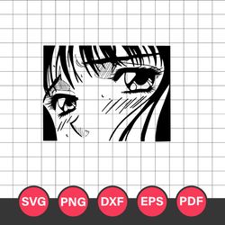 Anime Girl Svg, Anime Character Svg, Cartoon Svg, Ainme Manga Svg, Png Dxf Eps Pdf File