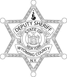 Sheriff Badge, Wyoming County Deputy Sheriff Badge, Logo, Seal, Custom, Ai, Vector, SVG, DXF, PNG
