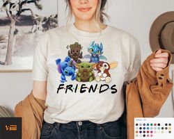 Friends Shirt, Baby Yoda And Friends Shirt, Star Wars Shirt, Universal Studio Shirt, Family Vacation Shirt, Disney Shirt