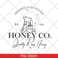 Vintage Hundred Acre Woods Honey Co. PNG, Winnie The Pooh Est 1926 PNG, Classic Pooh Bear PNG, Disneyland PNG, Pooh PNG
