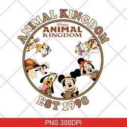 Mickey And Friends Safari PNG, Mickey And Friends Adventure PNG. Disney Animal Kingdom, Mickey Retro Digital Download.