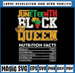 Juneteenth Black Queen Nutrition African American Women Girl Svg, Juneteenth Black Queen SVG Digital Instant Download, J