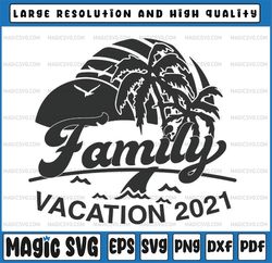 Family Vacation svg Beach Custom Family Name svg Customized print decal cut file silhouette cricut cameo instant downloa