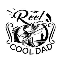 Reel Cool Dad Svg, Fathers Day Svg, Reel Dad Svg, Cool Dad Svg, Dad Svg, Fishing Dad Svg, Fishing Svg, Love Fishing Svg,