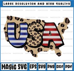 USA Patriotic Png DIGITAL FILE Only Instant Digital Download cow and leopard print sublimation design