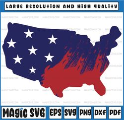 American USA Flag Sublimation Design | America US map PNG | Digital Download | Printable Art | 4th of July Independence