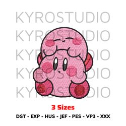 Kirby Twins Design, Anime Design, Embroidery Design File, Chibi Design, Cute Design, Embroidery Design.