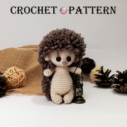 Crochet Hedgehog Pattern Amigurumi toy PDF