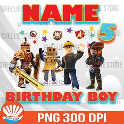 Personalised Roblox Characters Birthday Card Age & Name Son, Grandson, Godson, Nephew, Brother, Cousin ANY AGE