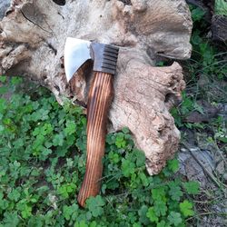 Customized Viking throwing axe ,Hand Forged mini Bearded axe, Norse Axe, Celtic Axe, Gift for Men, For Hunting, Camping