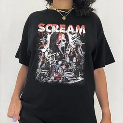 Scream Vintage Halloween Shirt, Halloween Shirt, Ghostface Shirts, Horror Movie Tee, Halloween Party, Scary Movie Shirt,