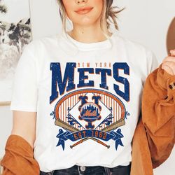 Vintage New York Mets Shirt, New York Baseball Shirt, New York EST 1962 Shirt, Vintage Baseball Fan Shirt