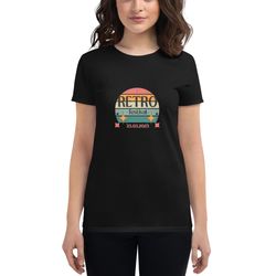Retro Festival Vintage Women's Classic Fit Short Sleeve Graphic Tee T-Shirt
