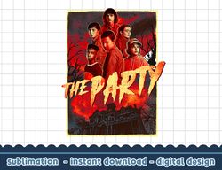 Stranger Things 4 Group Shot The Party Poster png,digital print
