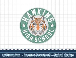 Stranger Things 4 Hawkins High School Tiger Circle png,digital print
