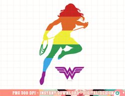 DC Comics Pride Justice League Wonder Woman Rainbow png, digital print,instant download