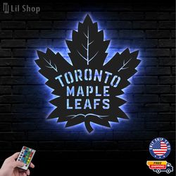 Toronto Maple Leafs Led Sign, NHL Logo Metal Led Wall Sign, NHL Metal Logo,Maple Leafs LED Metal Wall Art, Decor CNC Cut