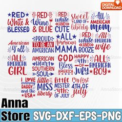 4th of July SVG Bundle,God Bless America Svg, July 4th SVG, America Svg, Patriotic Svg,Retro 4th July Svg Bundle ,Indepe