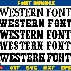 Western Font Bundle | Western Font svg, Western Font ttf, Cowboy Font svg, Rodeo svg, Western letters svg, Cowboy svg