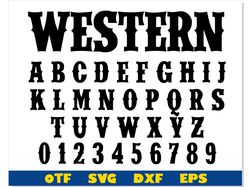 Western Font otf, Western Font svg Cricut, Western Font ttf, Cowboy font, Rodeo Font, Western letters svg, Western font