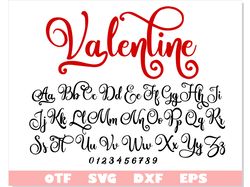 Valentine Font svg with Tails | Love font svg, Script Font, Wedding Font, Cursive Font Cricut, Valentine Font svg Cricut
