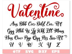 Valentine Font with Tails svg | Love font svg, Valentine Font ott, Cursive Font, Love you Font, Font with Tails Wedding