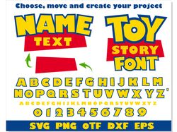 Toy Story Font SVG Cricut, Toy Story Font png, Toy Story Font otf, Toy Story Banner, Toy Story shirt, Toy Story Birthday