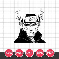 Naruto Uzumaki Svg, Manga Kurama Svg, Naruto Anime Svg, Hero Svg, Anime Cartoon Svg, Png Dxf Eps Pdf File