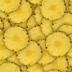 Pineapple Slices Seamless Tileable Repeating Pattern