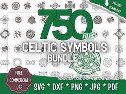 Celtic Symbols SVG Bundle | For Cricut, CNC, Laser, etc | Creative Projects | Instant Download | Commercial License