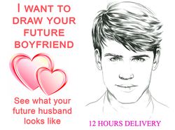 I am a psychic artist. I Will Draw and Describe your Boyfriend in 12 Hours, Psychic Drawing & Boyfriend Reading.