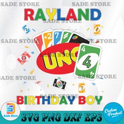 Uno svg, Uno Birthday svg, Custom Name Age Game Birthday Boy Png, Card Game Birthday Party Png, Custom Title Birthday