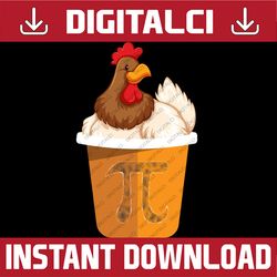 Funny Chicken Pot Pi Day 3.14 Math Teacher Pi Day, Funny Pi Day, Math 14th PNG Sublimation