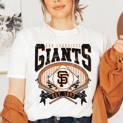 Vintage San Francisco Giants Shirt, San Francisco Baseball Shirt, San Francisco EST 1883 Shirt, Vintage Baseball Fan